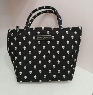 Betsey Johnson Black Tote with Skull Design